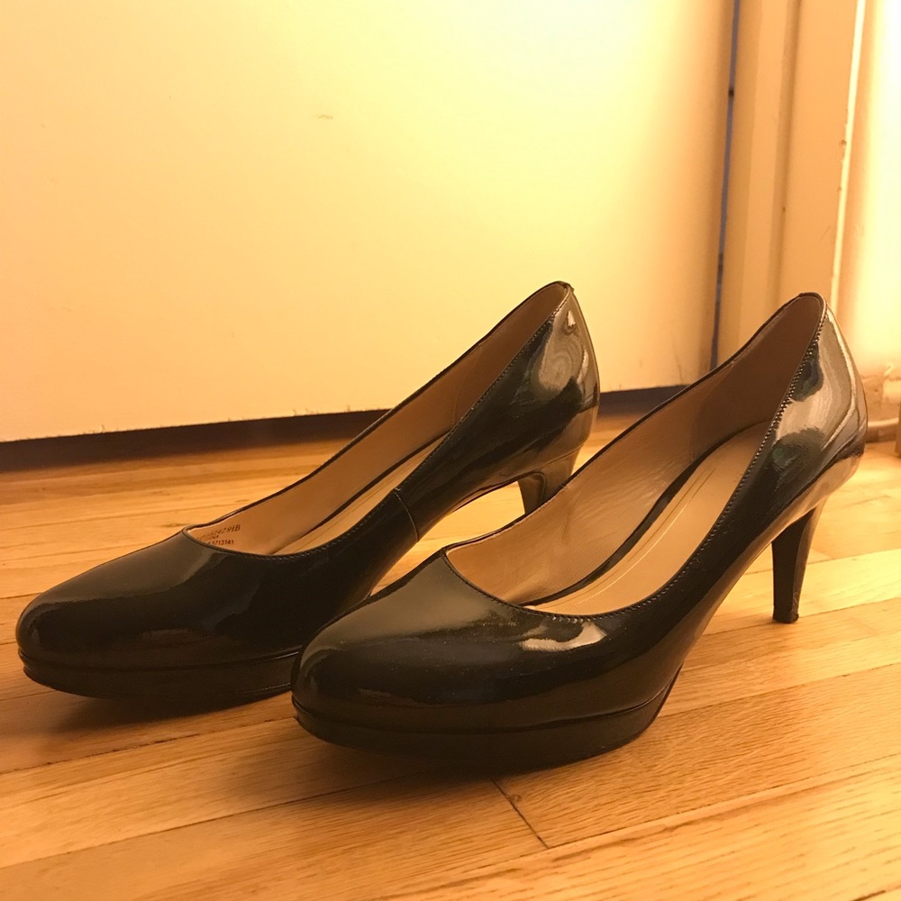 Cole Haan Nike Air patent leather black pumps 9.5
